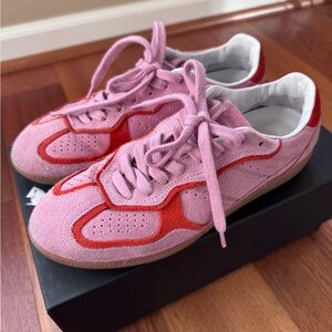 ALOHAS TB.490 RIFE SEA PINK LEATHER SNEAKERS SIZE 7/38